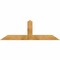 Ekena Millwork Portland Rough Sawn Timber Gable Bracket, Western Red Cedar, 72"W x 24"H x 4"D x 6"F, 8/12 Pitch GBW072X24X0406POR00RWR - alternate 1